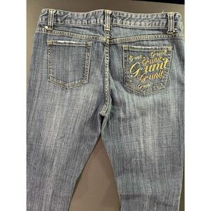 Vintage Gunit Bootcut Jeans Women's Size 13 Rhinestone Embroidery Y2K